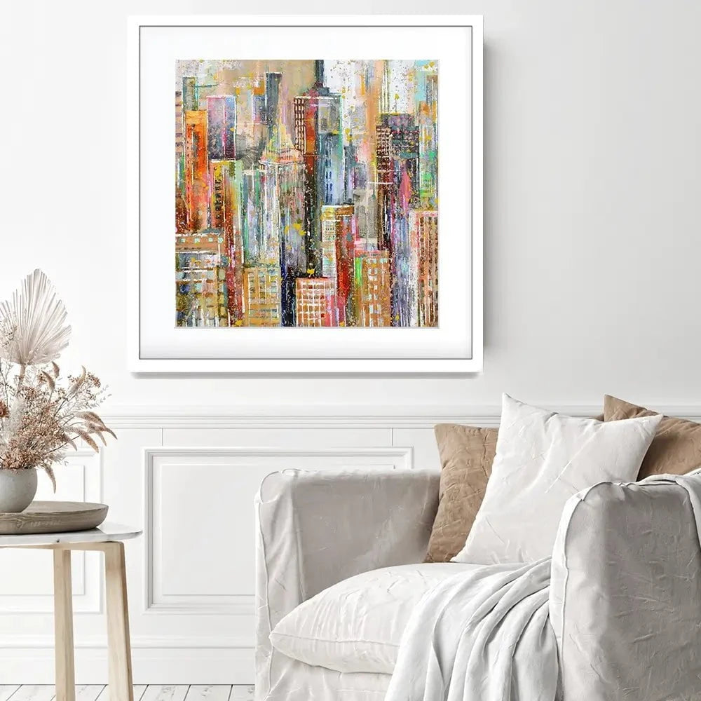 NY City Square Framed Art Print NY City Square Framed Art Print wall art product Studio Paint-Ing