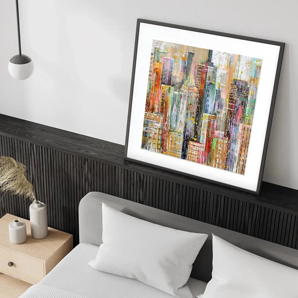 NY City Square Framed Art Print NY City Square Framed Art Print wall art product Studio Paint-Ing