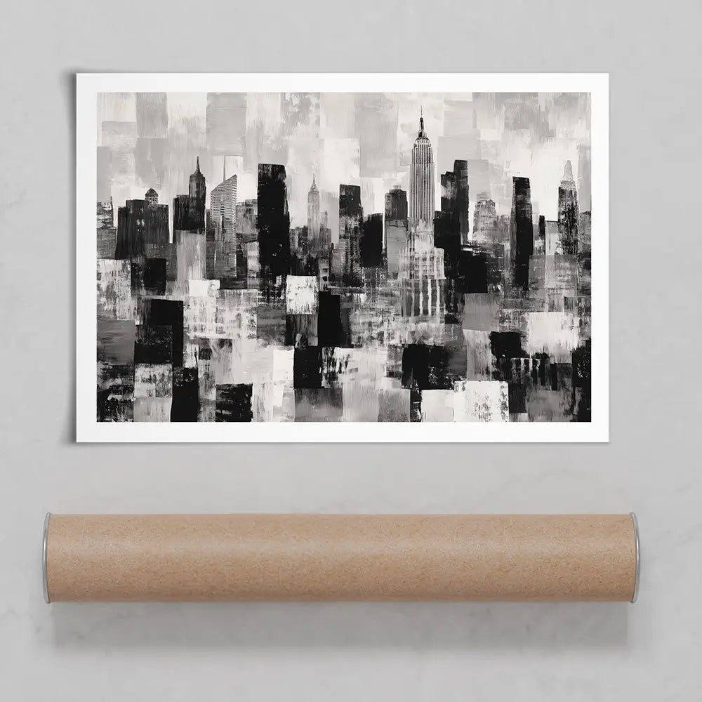 NYC Collage Art Print NYC Collage Art Print wall art product Chromatic Storm Studio