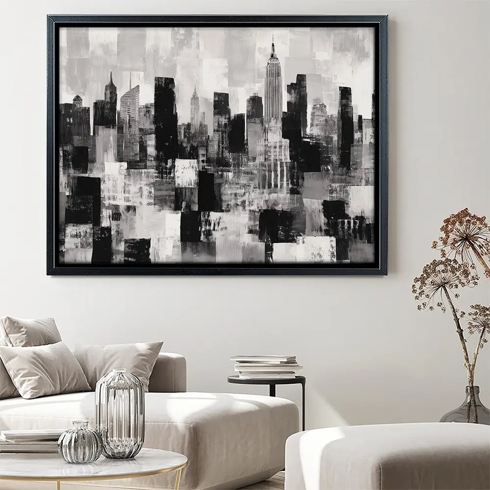 NYC Collage Canvas Print NYC Collage Canvas Print wall art product Chromatic Storm Studio