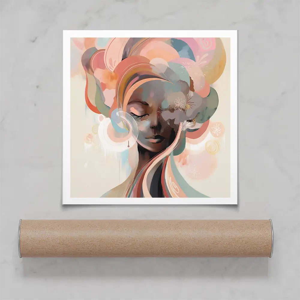 Nyla Blossom Square Art Print Nyla Blossom Square Art Print wall art product Bella Eve