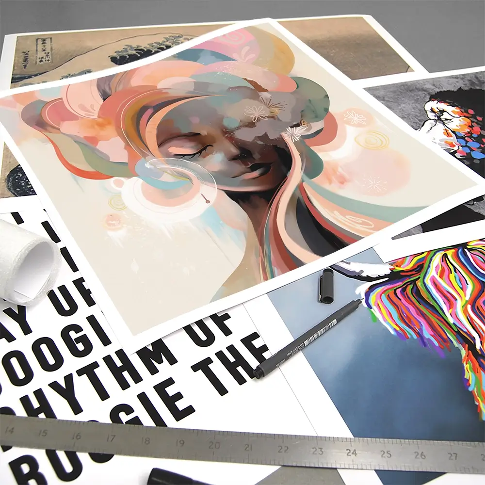 Nyla Blossom Square Art Print Nyla Blossom Square Art Print wall art product Bella Eve