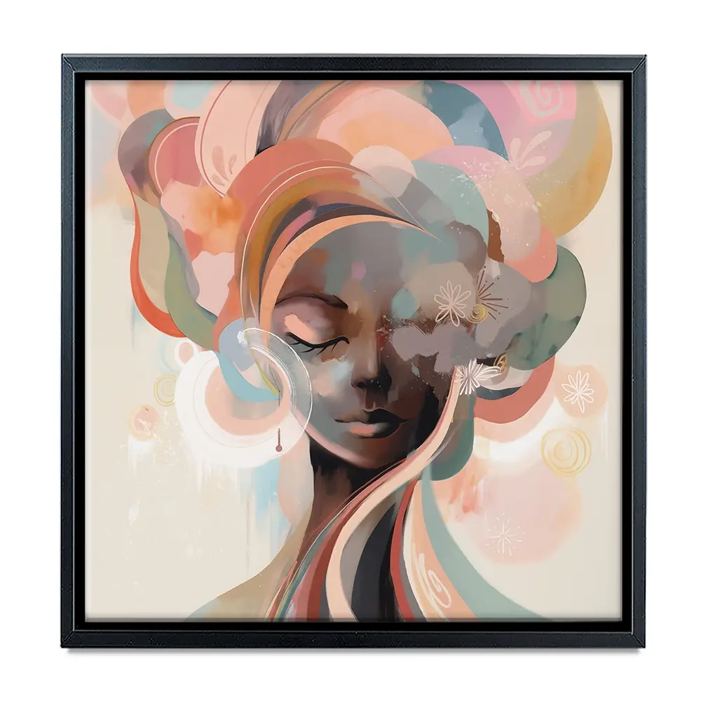 Nyla Blossom Square Canvas Print Nyla Blossom Square Canvas Print wall art product Bella Eve