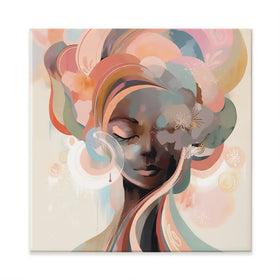 Nyla Blossom Square Canvas Print Nyla Blossom Square Canvas Print wall art product Bella Eve