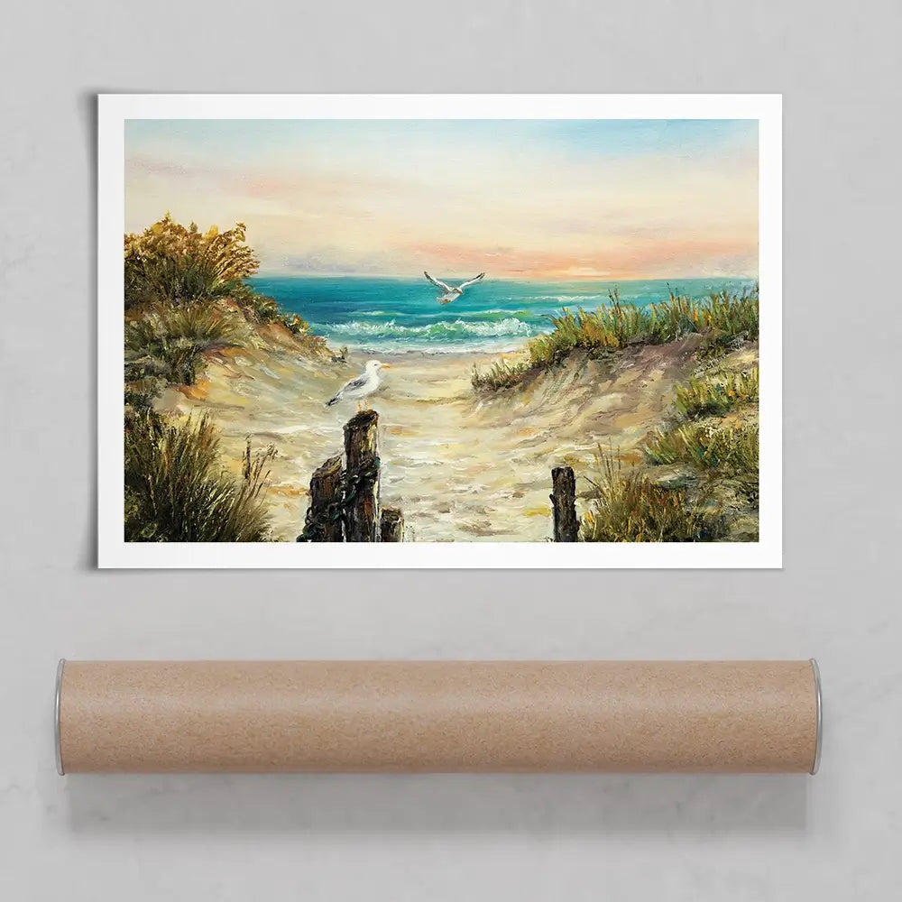 Ocean Beach Dunes Art Print Ocean Beach Dunes Art Print wall art product Boyan Dimitrov / Shutterstock