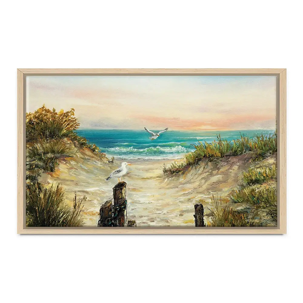 Ocean Beach Dunes Canvas Print Ocean Beach Dunes Canvas Print wall art product Boyan Dimitrov / Shutterstock