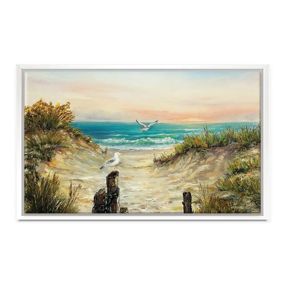 Ocean Beach Dunes Canvas Print Ocean Beach Dunes Canvas Print wall art product Boyan Dimitrov / Shutterstock