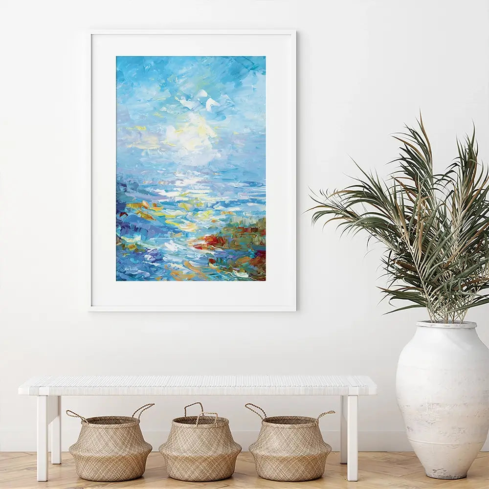 Ocean Bliss Framed Art Print Ocean Bliss Framed Art Print wall art product Leon Devenice
