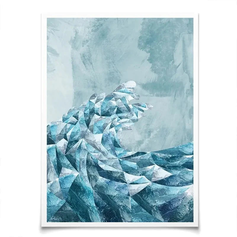 Ocean Geometric Art Print Ocean Geometric Art Print wall art product Sarah Manovski