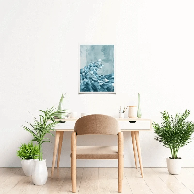 Ocean Geometric Art Print Ocean Geometric Art Print wall art product Sarah Manovski
