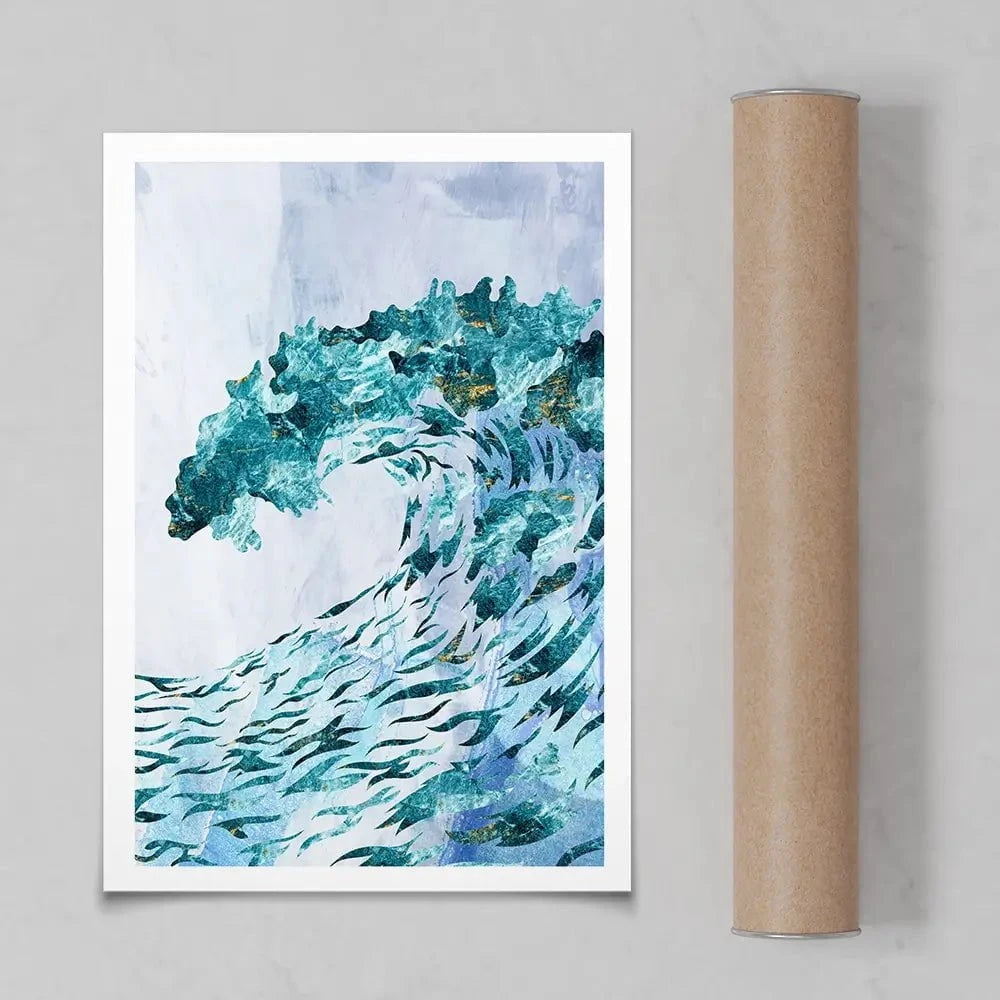Ocean Grunge Art Print Ocean Grunge Art Print wall art product Sarah Manovski