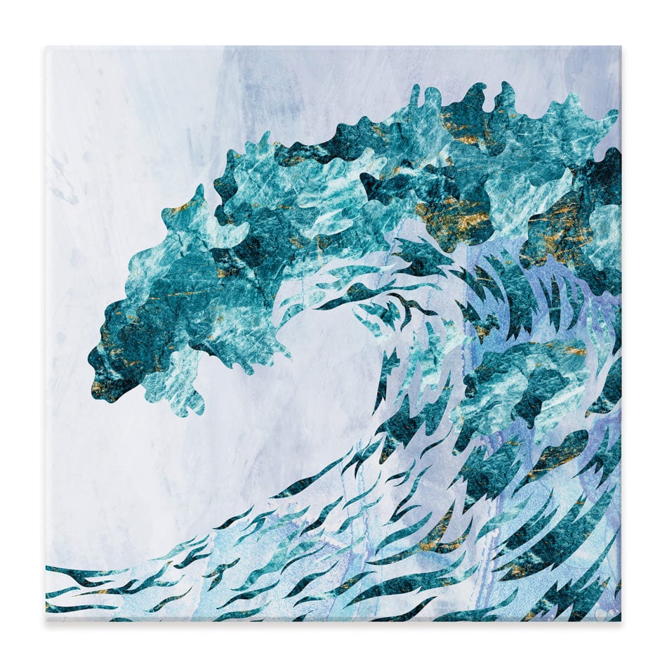 Ocean Grunge Square Canvas Print wall art product Sarah Manovski