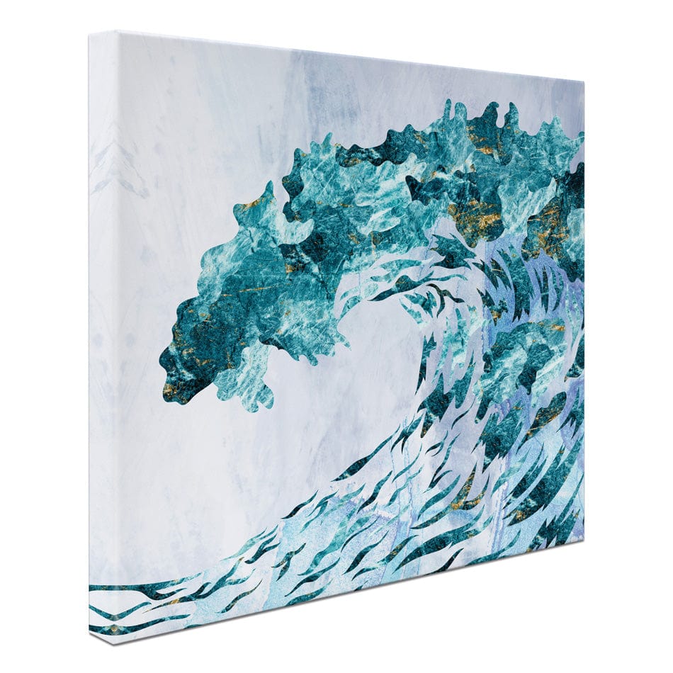 Ocean Grunge Square Canvas Print wall art product Sarah Manovski