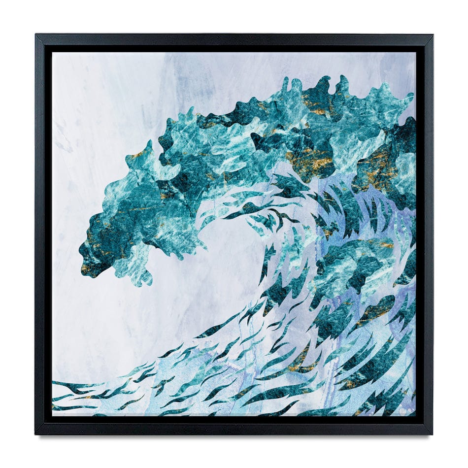 Ocean Grunge Square Canvas Print wall art product Sarah Manovski