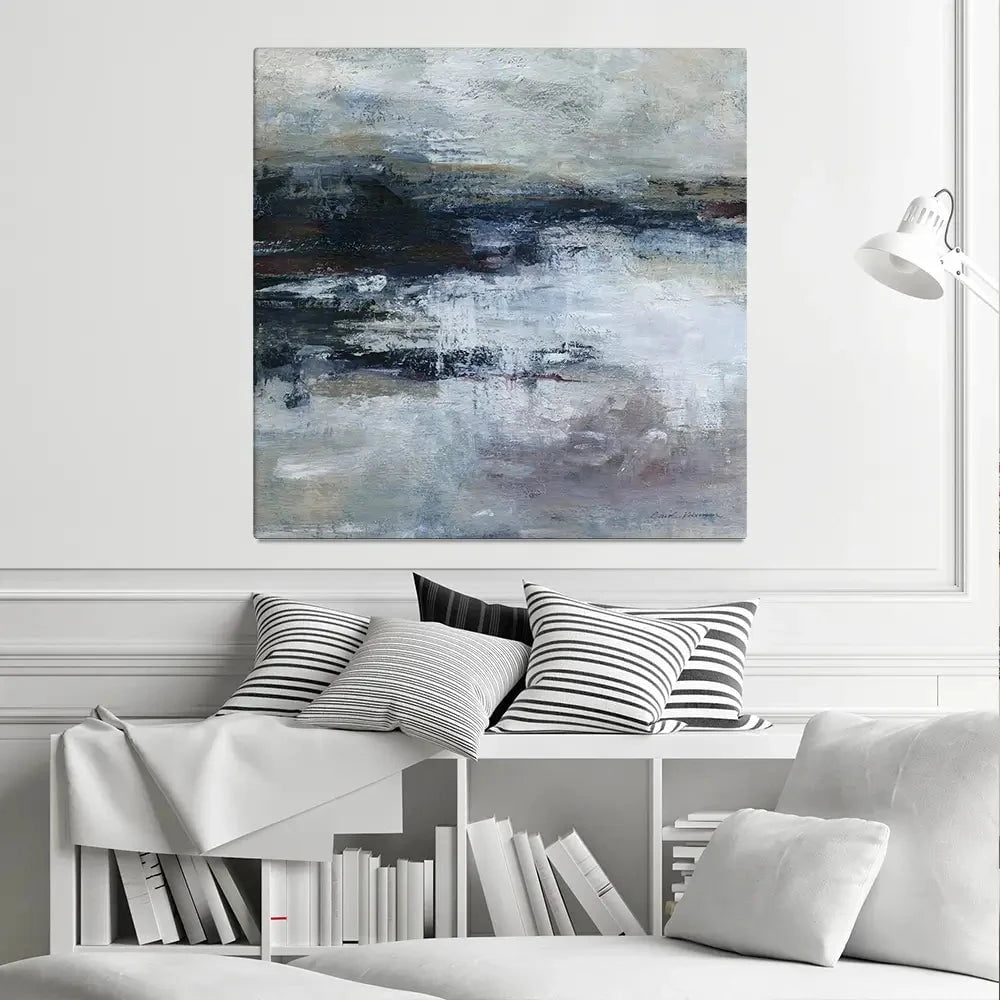 Ocean Motion Square Canvas Print Ocean Motion Square Canvas Print wall art product Carol Robinson