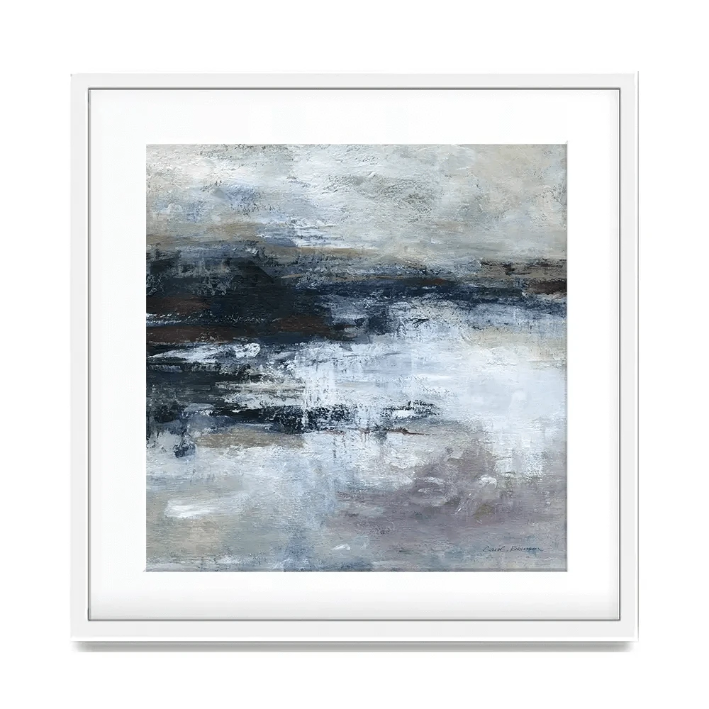 Ocean Motion Square Framed Art Print Ocean Motion Square Framed Art Print wall art product Carol Robinson