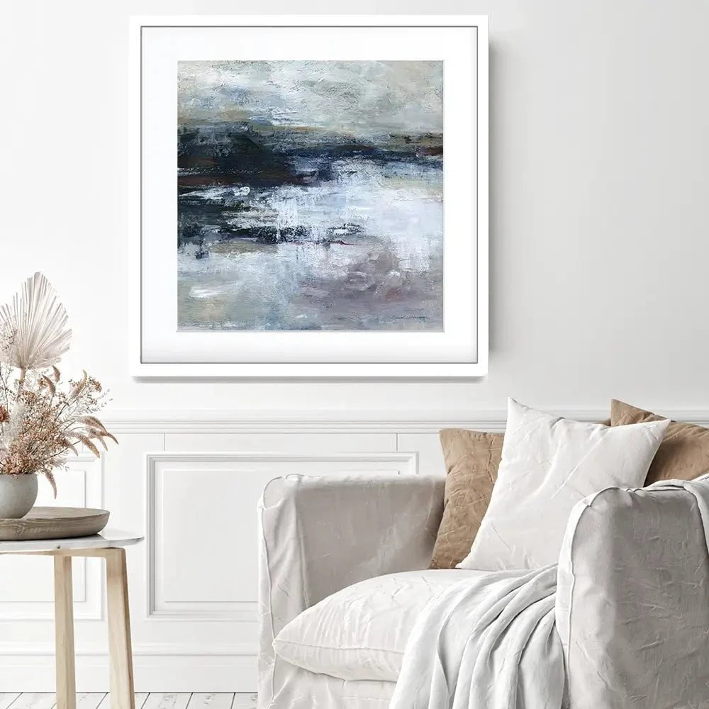 Ocean Motion Square Framed Art Print Ocean Motion Square Framed Art Print wall art product Carol Robinson