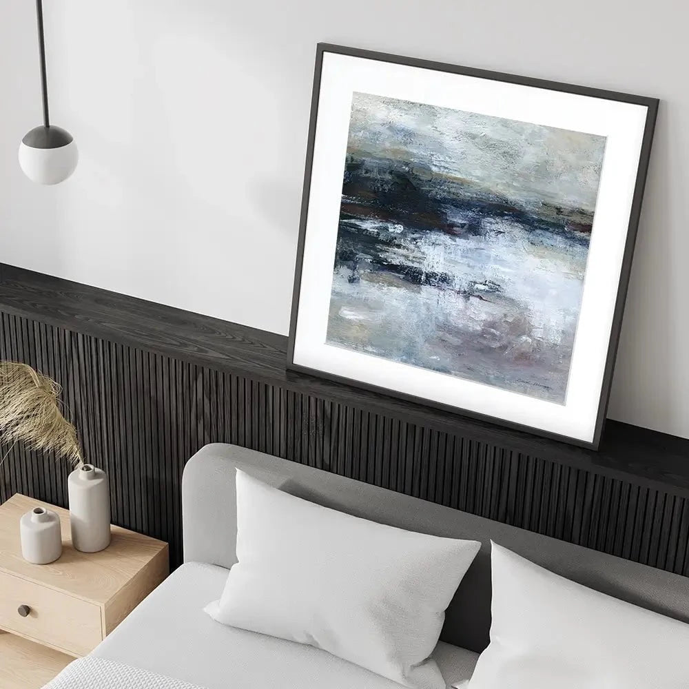 Ocean Motion Square Framed Art Print Ocean Motion Square Framed Art Print wall art product Carol Robinson