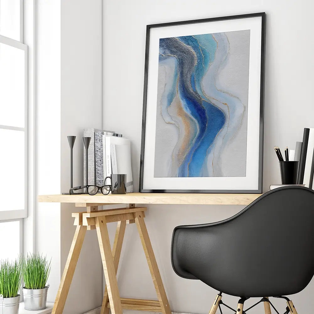 Ocean Shore Framed Art Print Ocean Shore Framed Art Print wall art product LSR Design Studio - Independent