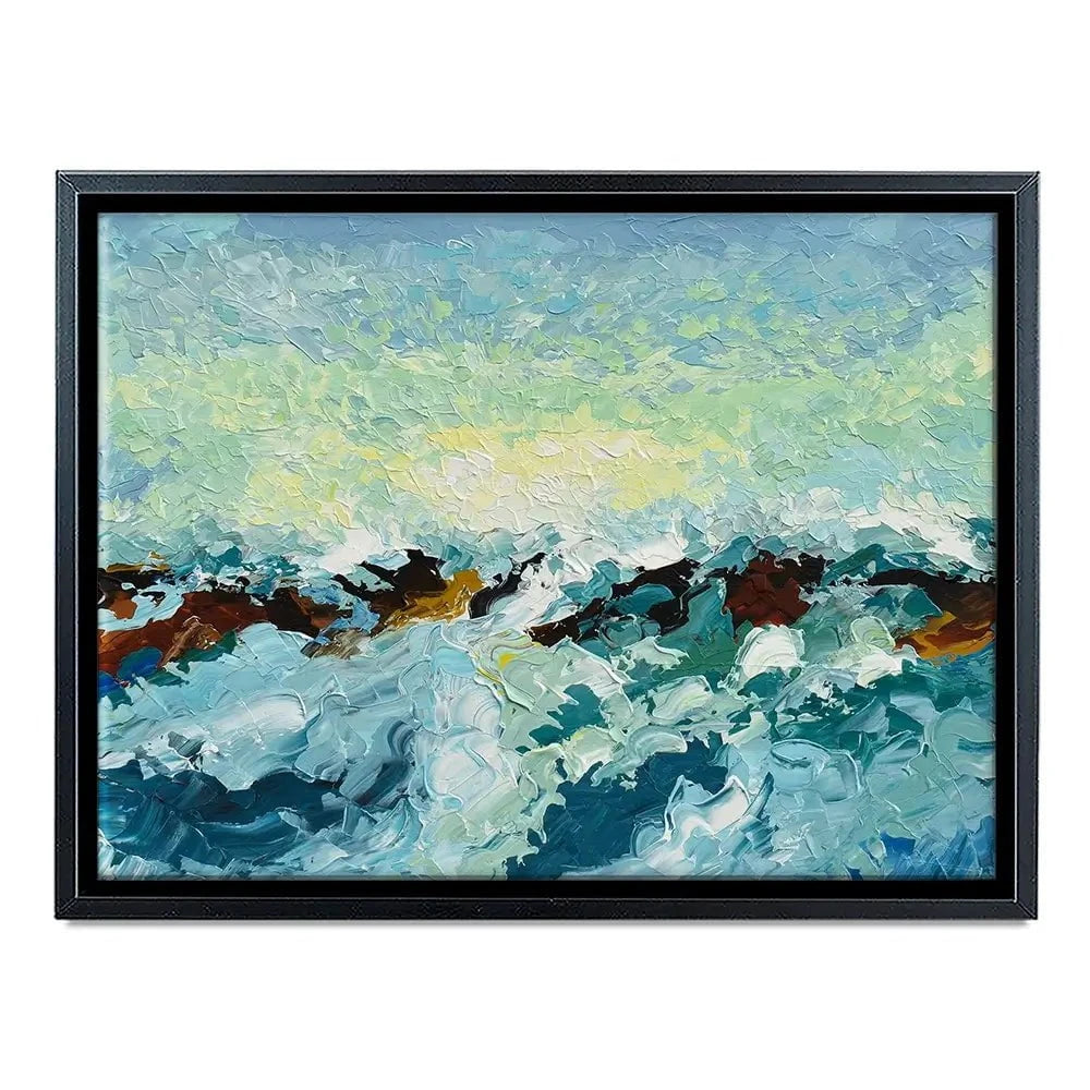Ocean Waves Canvas Print Ocean Waves Canvas Print wall art product Olga Tkachyk