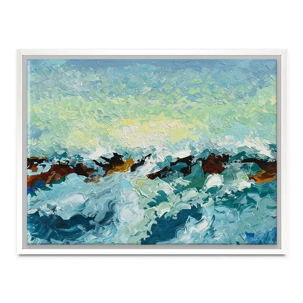 Ocean Waves Canvas Print Ocean Waves Canvas Print wall art product Olga Tkachyk