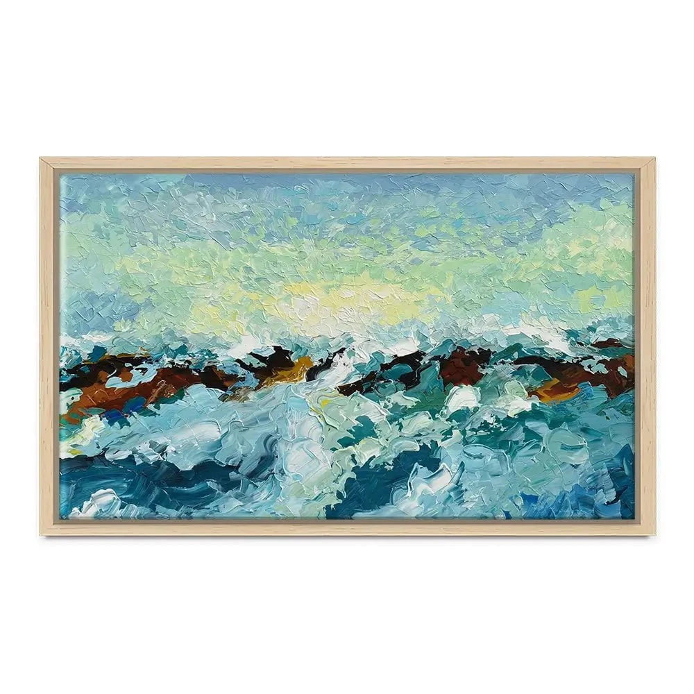 Ocean Waves Canvas Print Ocean Waves Canvas Print wall art product Olga Tkachyk