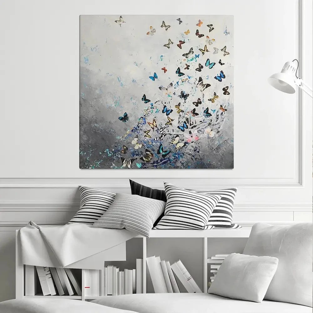 Oceans Wake Square Canvas Print Oceans Wake Square Canvas Print wall art product Laure Bury
