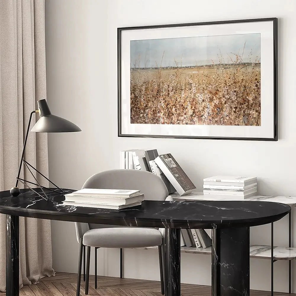 Ochre Landscape Framed Art Print Ochre Landscape Framed Art Print wall art product Tim O'Toole