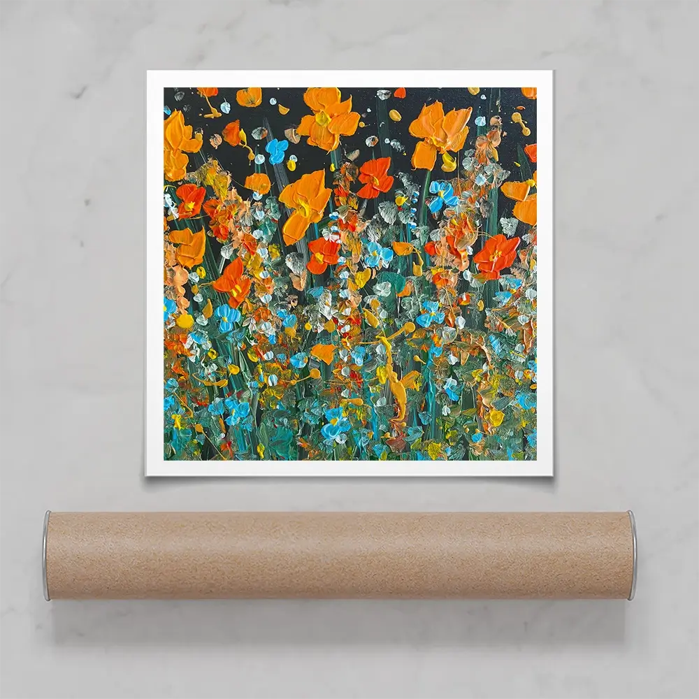 October Night Square Art Print October Night Square Art Print wall art product Charlotte Anna Reed