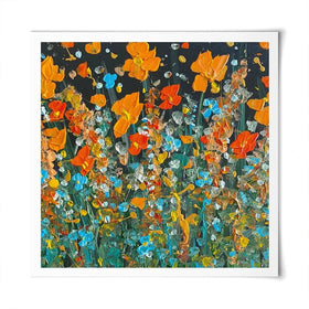 October Night Square Art Print October Night Square Art Print wall art product Charlotte Anna Reed