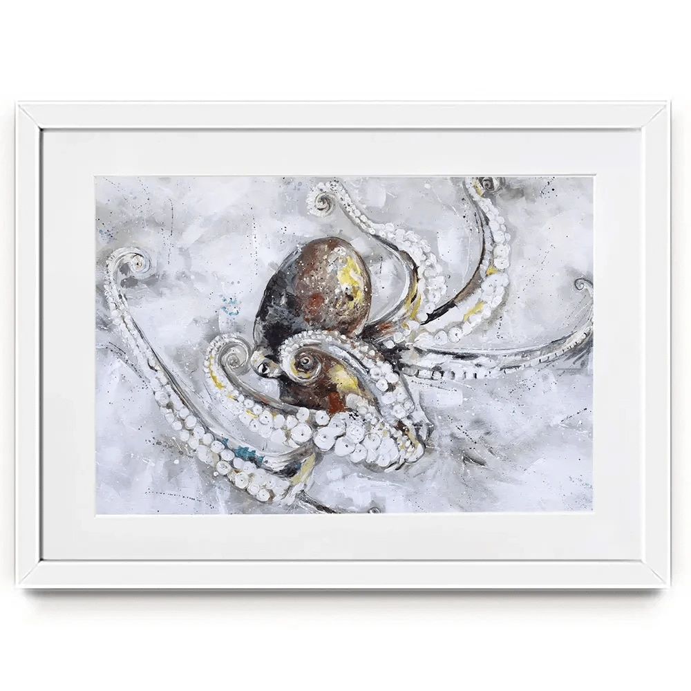 Octopus Framed Art Print Octopus Framed Art Print wall art product Nicola Jane Rowles