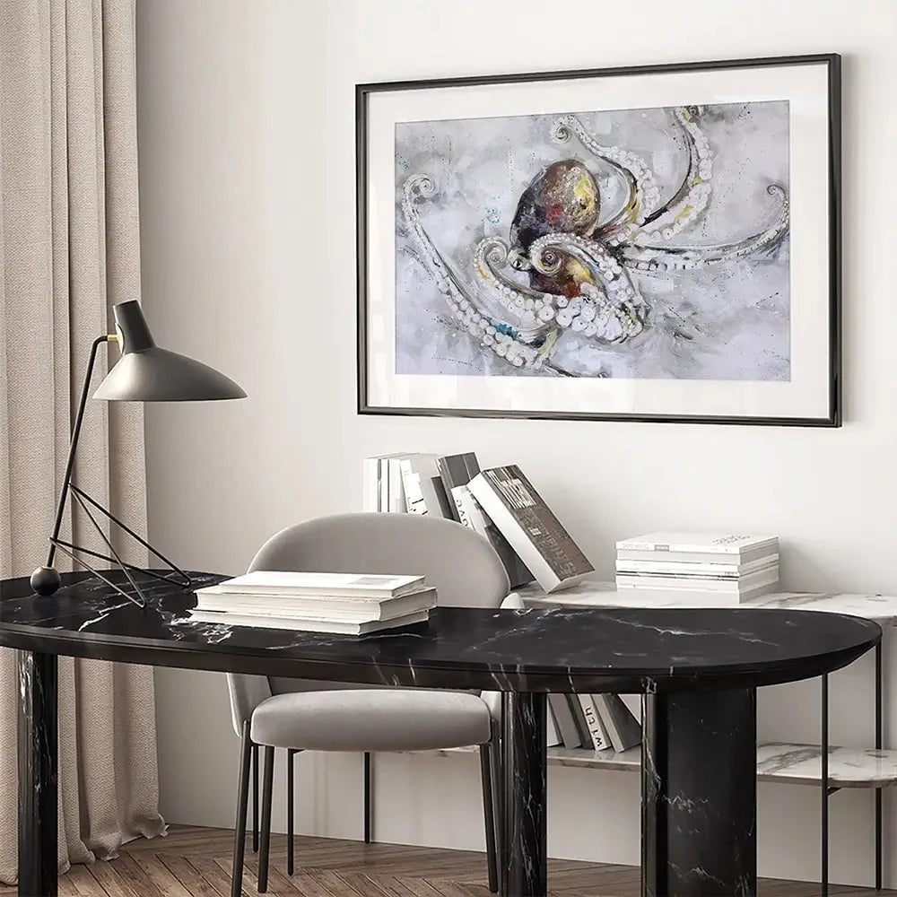 Octopus Framed Art Print Octopus Framed Art Print wall art product Nicola Jane Rowles