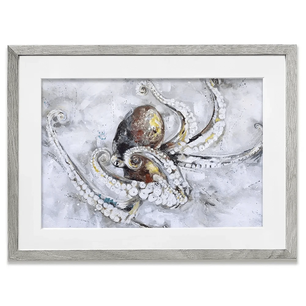 Octopus Framed Art Print Octopus Framed Art Print wall art product Nicola Jane Rowles