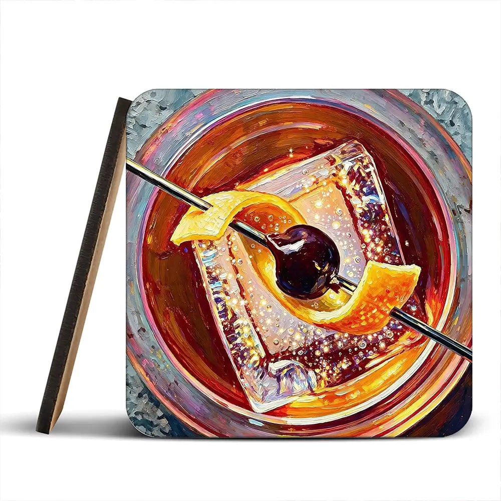 Old Fashioned Cocktail Coaster Set Old Fashioned Cocktail Coaster Set wall art product David Alexander Elder