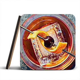 Old Fashioned Cocktail Coaster Set Old Fashioned Cocktail Coaster Set wall art product David Alexander Elder