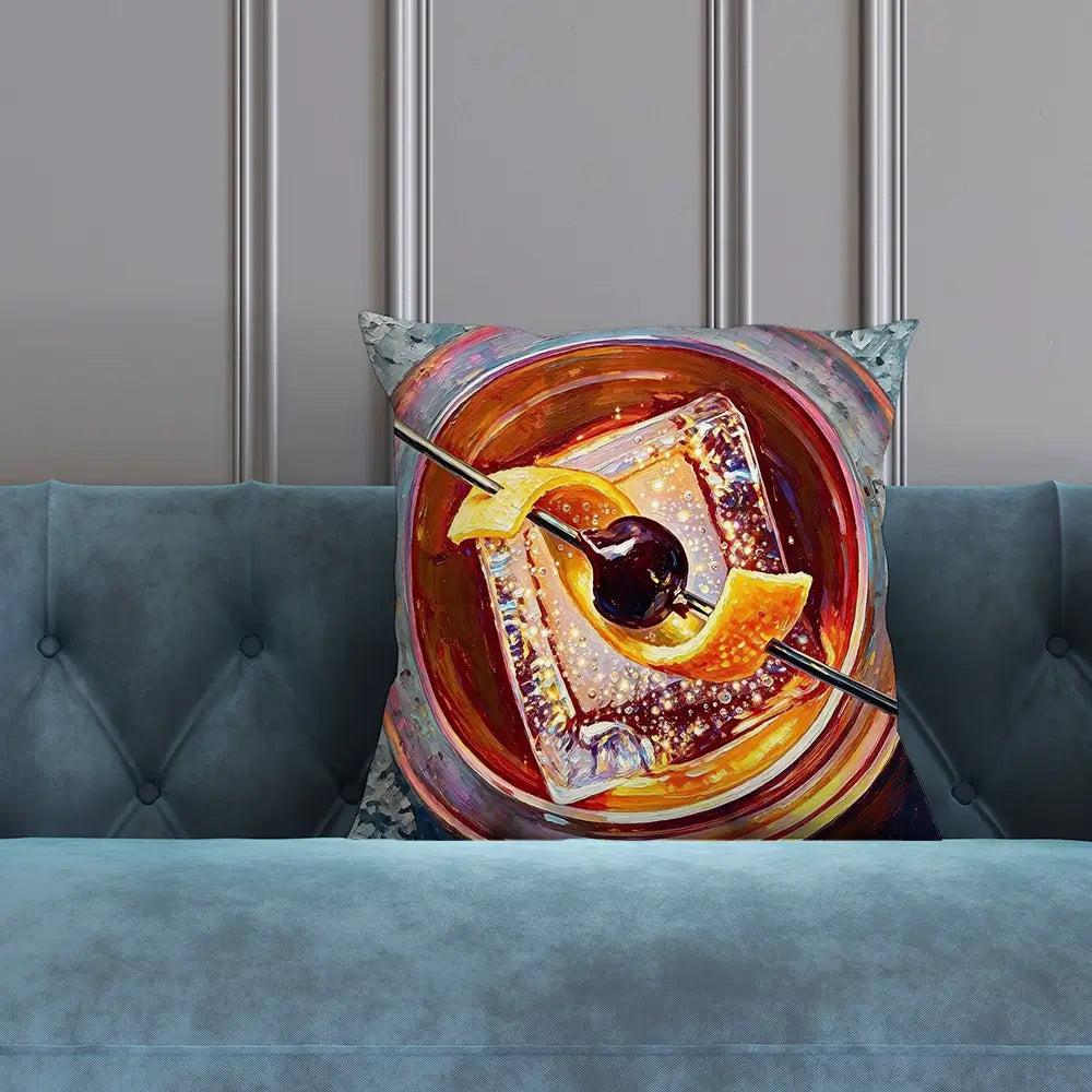 Old Fashioned Cocktail Cushion Old Fashioned Cocktail Cushion wall art product David Alexander Elder