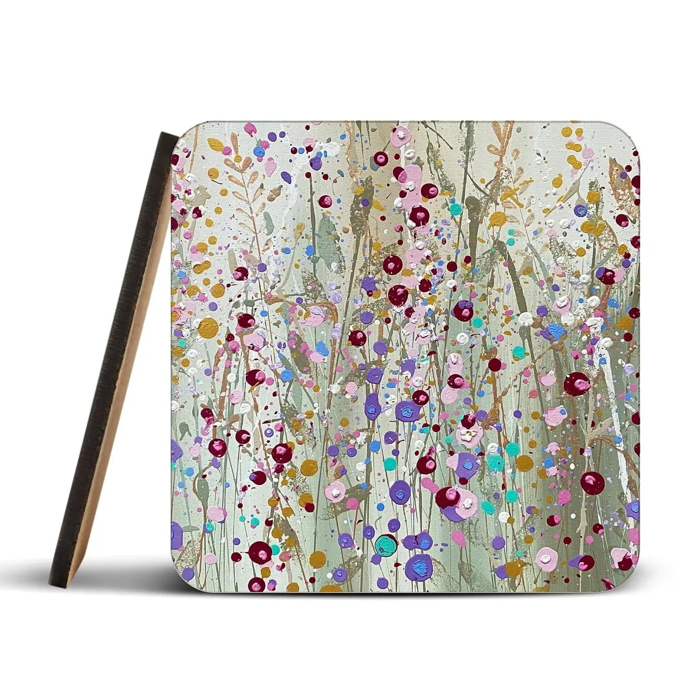Ollie Coaster Set Rainbow Soul Tree Coaster Set | Rainbow Soul Tree Art Coasters wall art product Scarlet Sky Studio