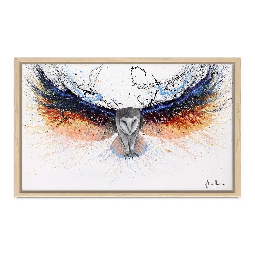 Omnipotent Owl Canvas Print Omnipotent Owl Canvas Print wall art product Ashvin Harrison