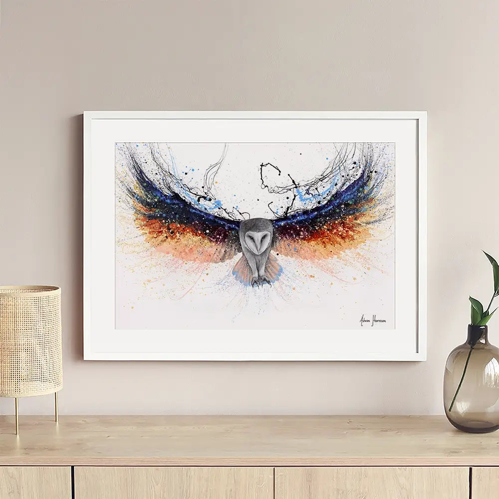 Omnipotent Owl Framed Art Print Omnipotent Owl Framed Art Print wall art product Ashvin Harrison