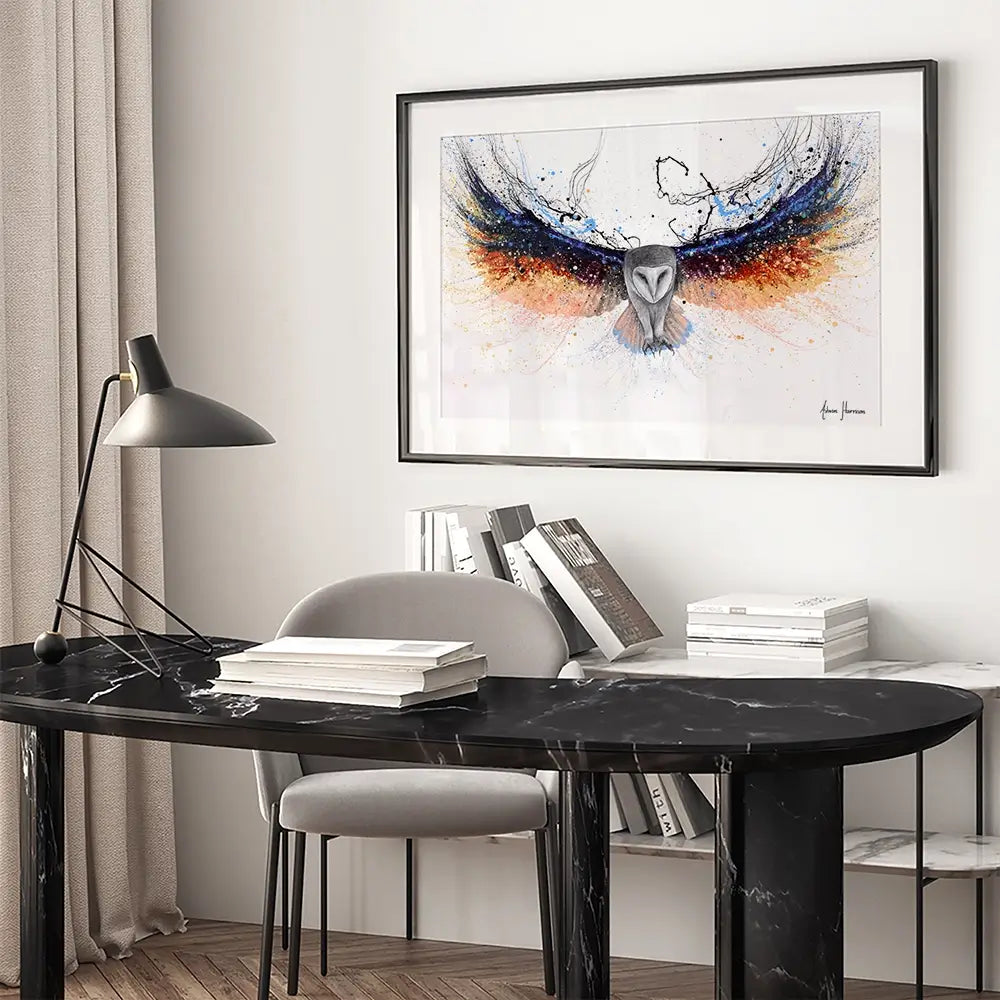 Omnipotent Owl Framed Art Print Omnipotent Owl Framed Art Print wall art product Ashvin Harrison
