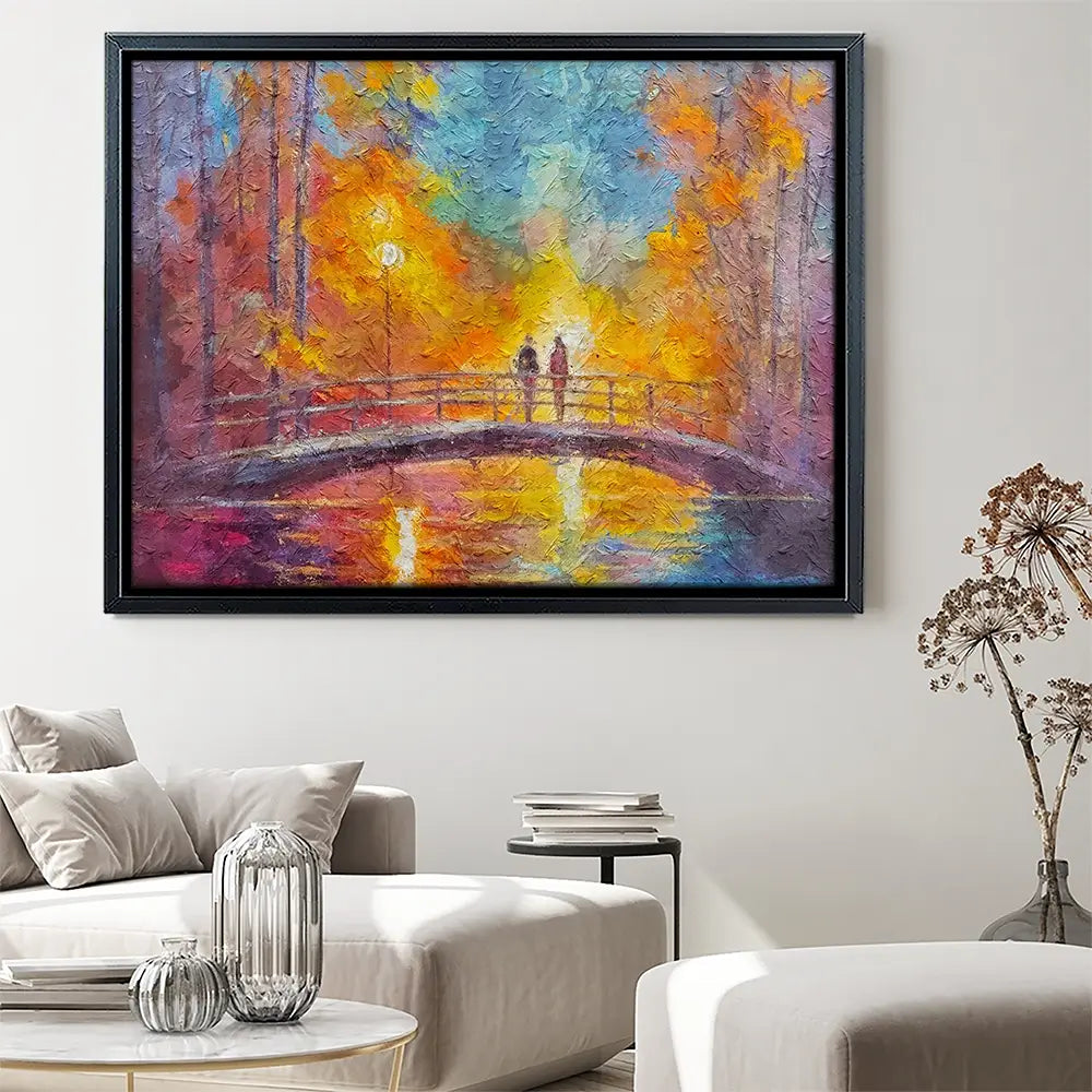 On The Bridge Canvas Print On The Bridge Canvas Print wall art product Art Print Shop