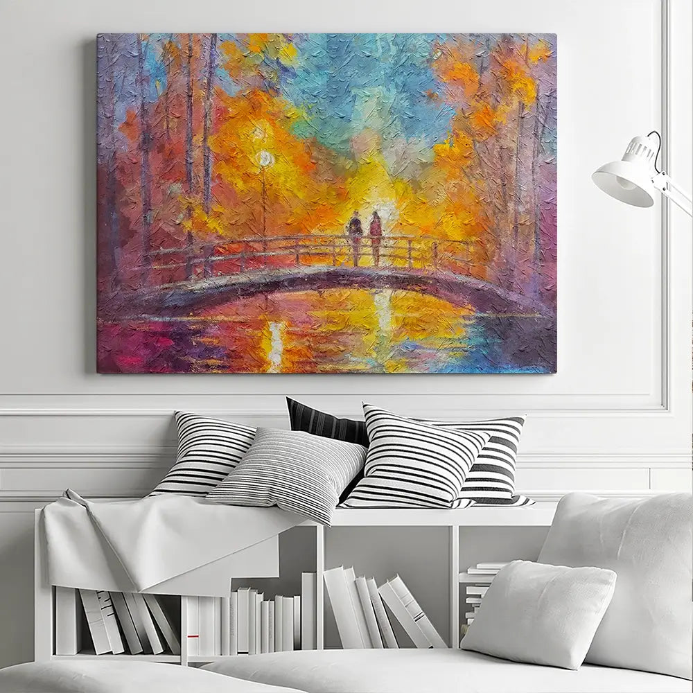 On The Bridge Canvas Print On The Bridge Canvas Print wall art product Art Print Shop
