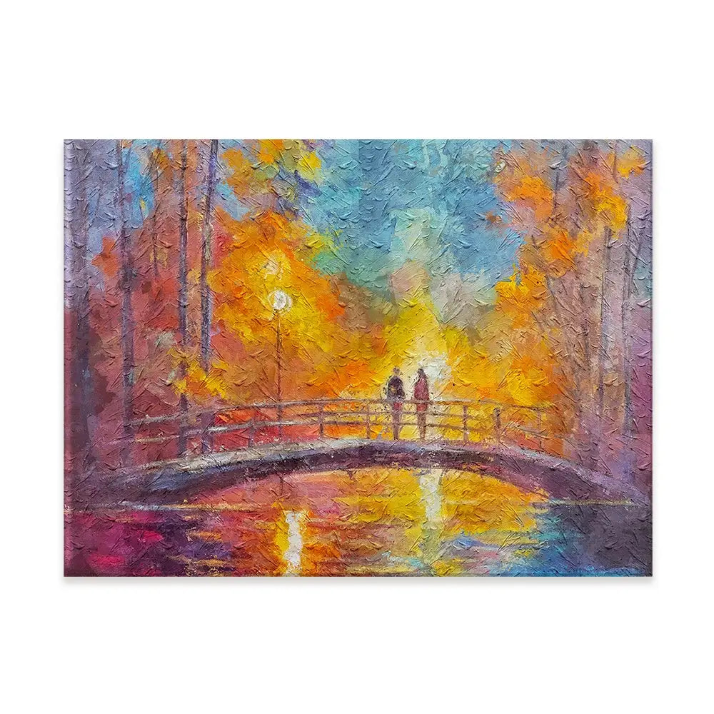 On The Bridge Canvas Print On The Bridge Canvas Print wall art product Art Print Shop