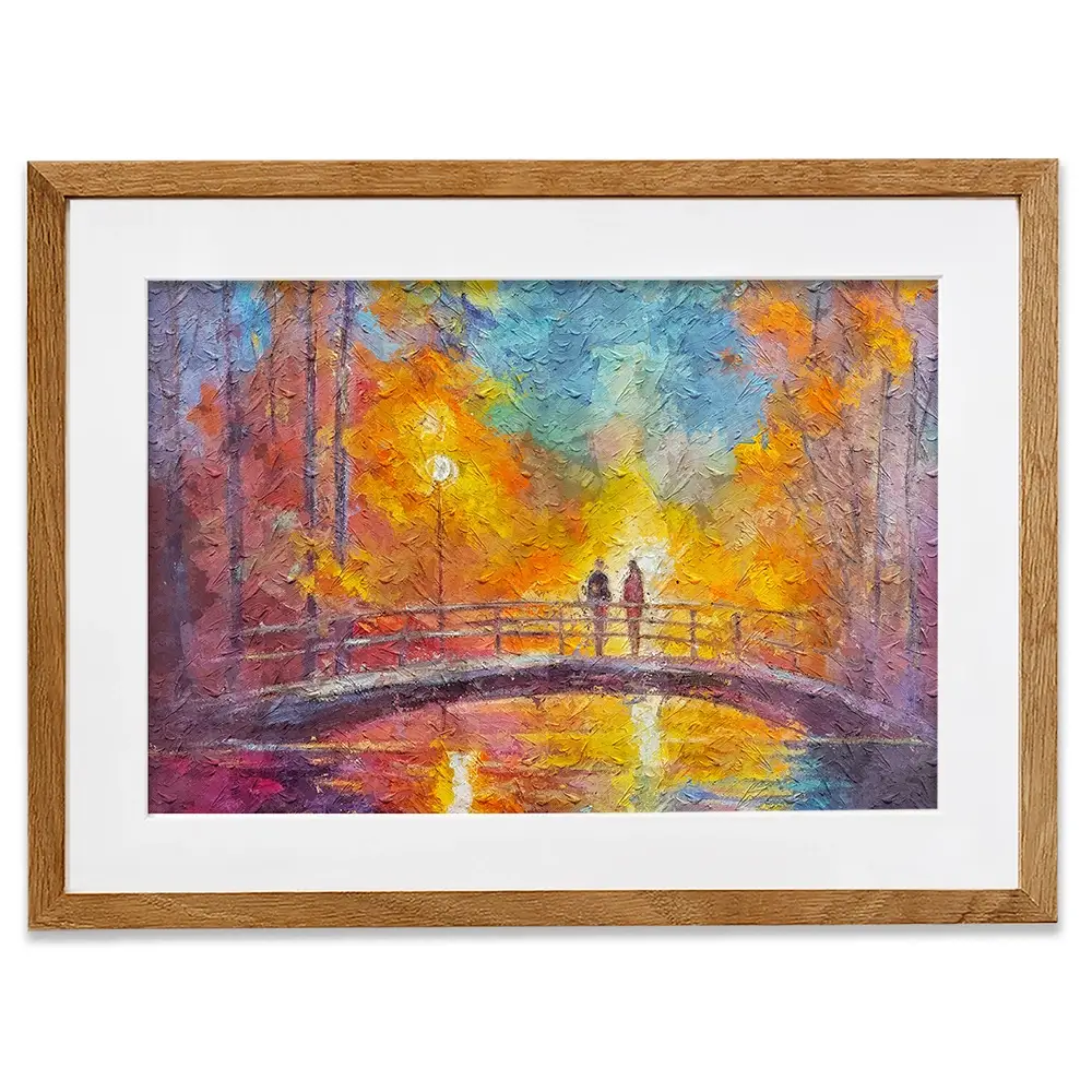 On The Bridge Framed Art Print On The Bridge Framed Art Print wall art product Art Print Shop