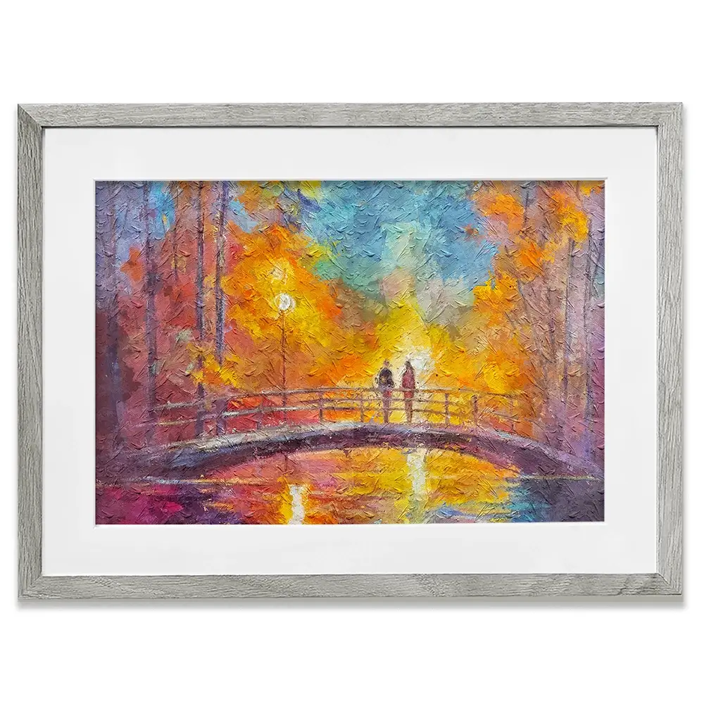 On The Bridge Framed Art Print On The Bridge Framed Art Print wall art product Art Print Shop