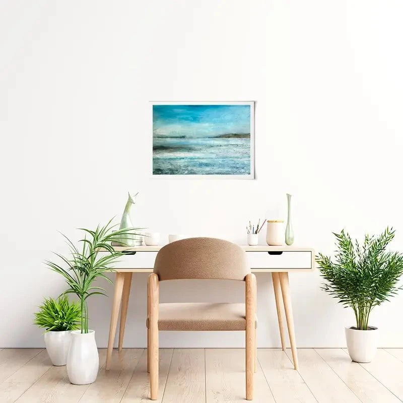 One Sail In A Large Blue Art Print One Sail In A Large Blue Art Print wall art product Craig Askew