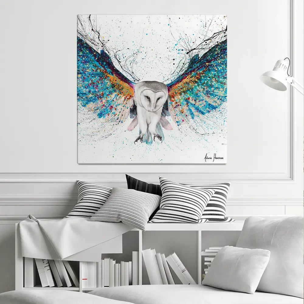 Opulent Night Owl Square Canvas Print Opulent Night Owl Square Canvas Print wall art product Ashvin Harrison