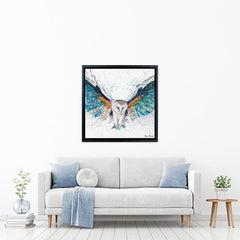Opulent Night Owl Square Canvas Print wall art product Ashvin Harrison