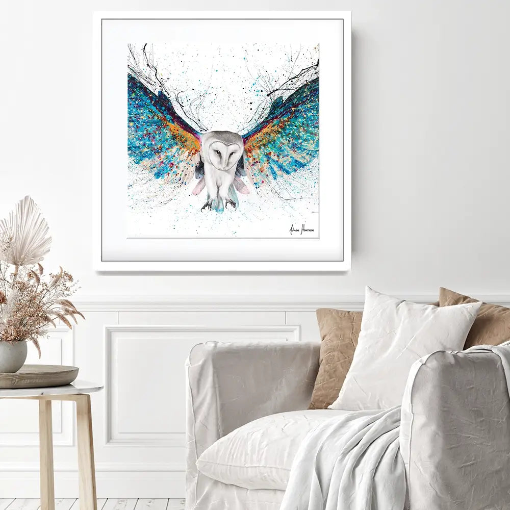 Opulent Night Owl Square Framed Art Print Opulent Night Owl Square Framed Art Print wall art product Ashvin Harrison