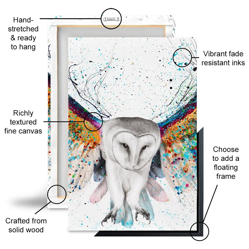 Opulent Night Owl Trio Canvas Print Opulent Night Owl Trio Canvas Print wall art product Ashvin Harrison